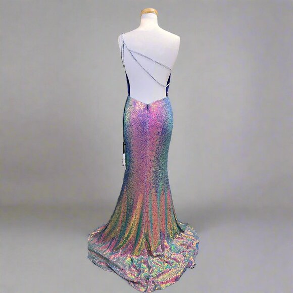 Alyce Paris purple sequin dress, sizes 4 & 8, NEW WITH TAGS! - Picture 2 of 2